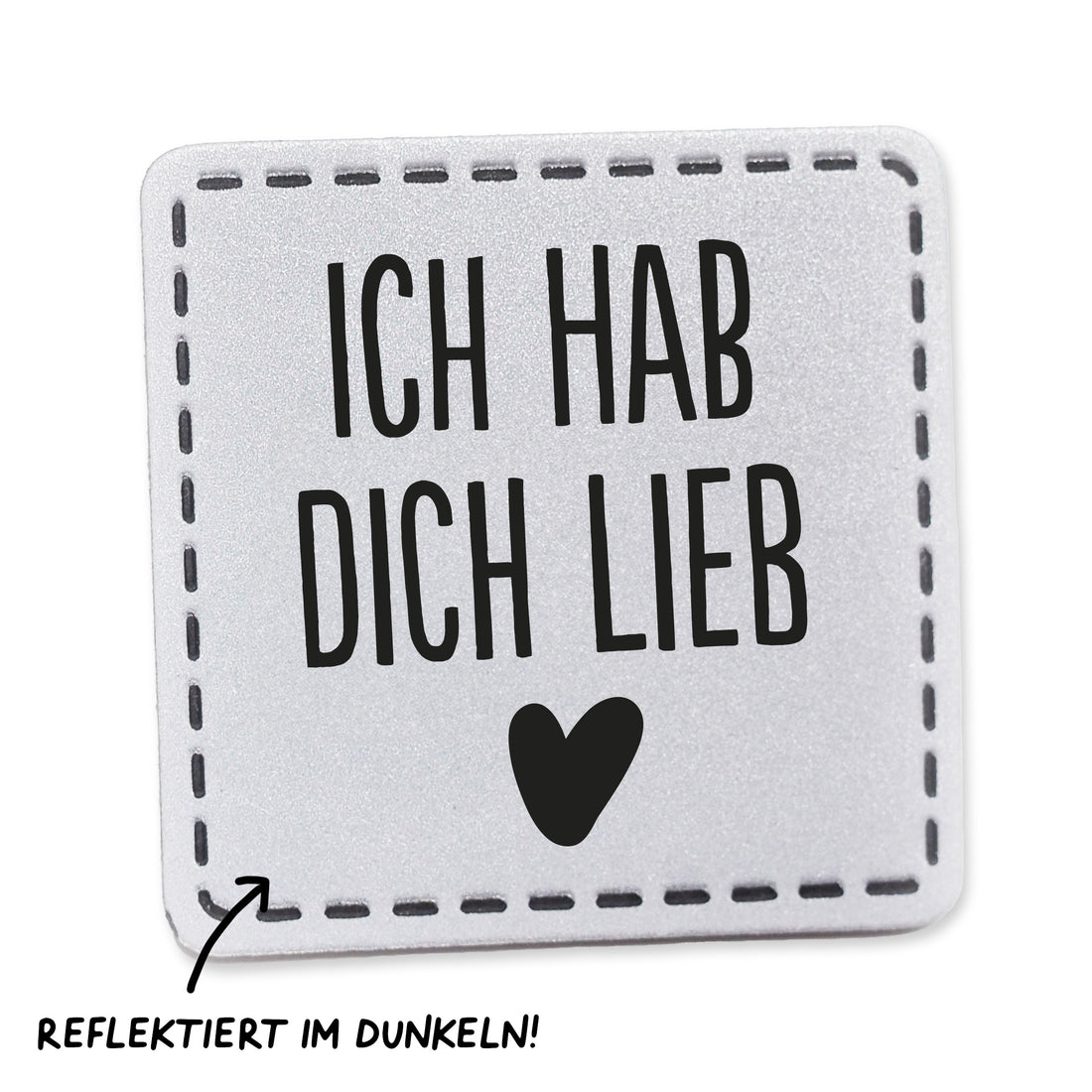 Reflektorlabel - Ich hab dich lieb *iron-on* - Paul &amp; Clara