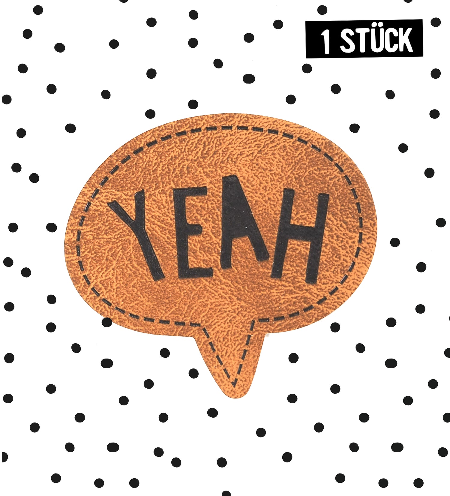 Kunstlederlabel - Yeah *iron-on*