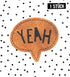 Kunstlederlabel - Yeah *iron-on*