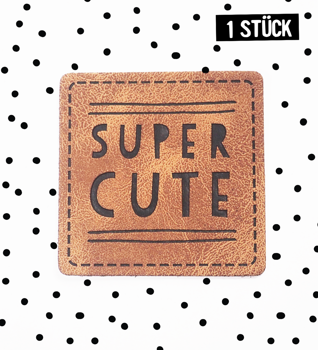 Kunstlederlabel - super cute *iron-on*