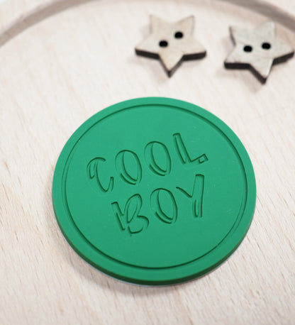 Silikon Patch - cool boy - rund