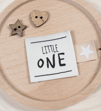 Weblabel *little one* 4x4 cm - 4er Pack