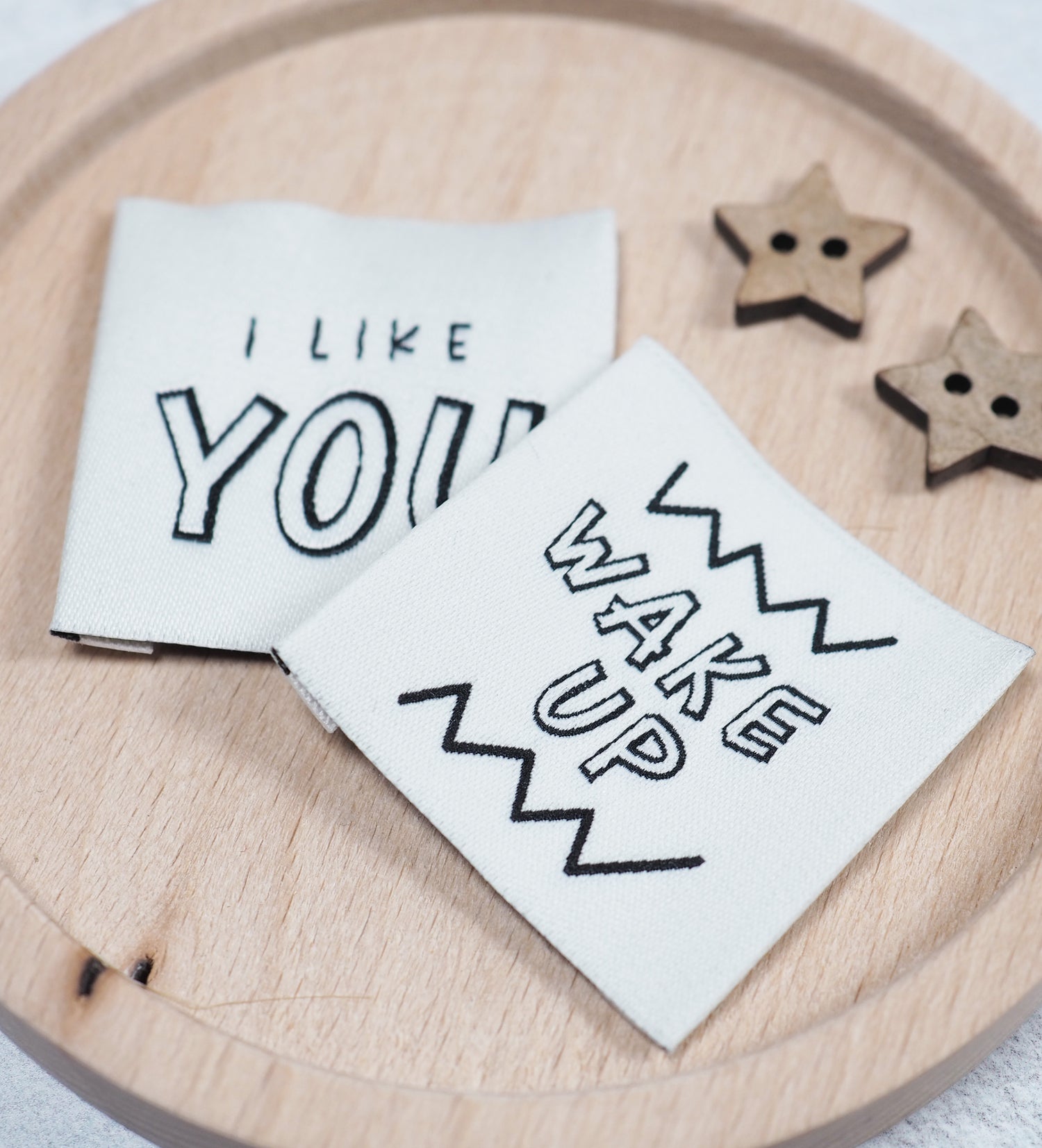 Weblabel *I like you* 4x4 cm - 4er Pack