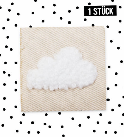 Chenille Label - Wolke *iron-on*