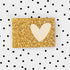 Weblabel Herz *Gold Glitzer* - 4er Pack