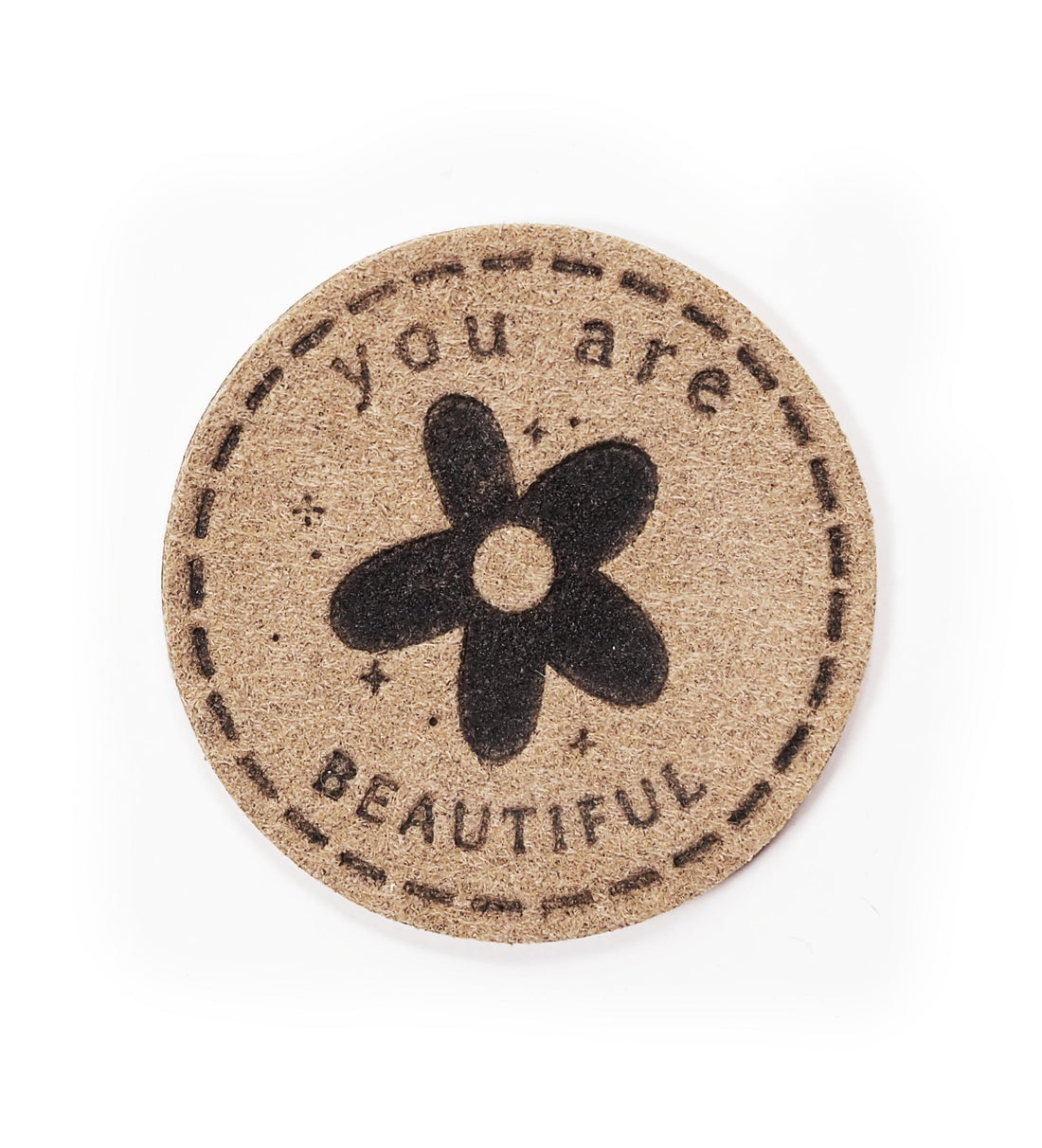 Kunst-Wildlederlabel - you are beautiful *iron-on*