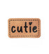 Kunstlederlabel - cutie *iron-on*