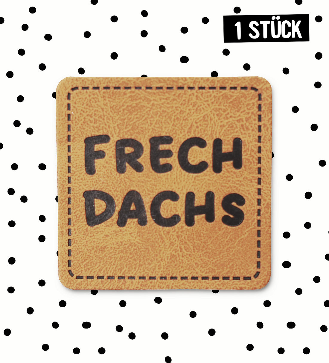 Kunstlederlabel - Frechdachs *iron-on*