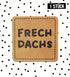 Kunstlederlabel - Frechdachs *iron-on*