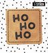 Kunstlederlabel - ho ho ho *iron-on*