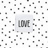 Mini-Weblabel *love* - 4er Pack