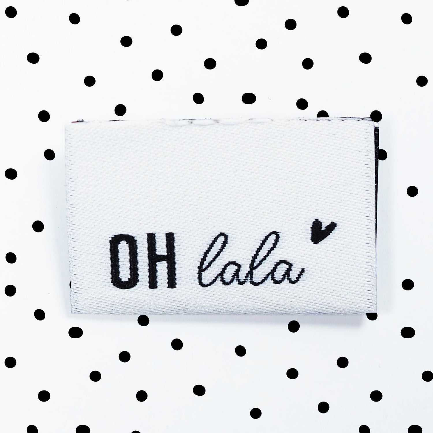 Weblabel *oh lala - 3,4 x 2,2 cm - 4er Pack