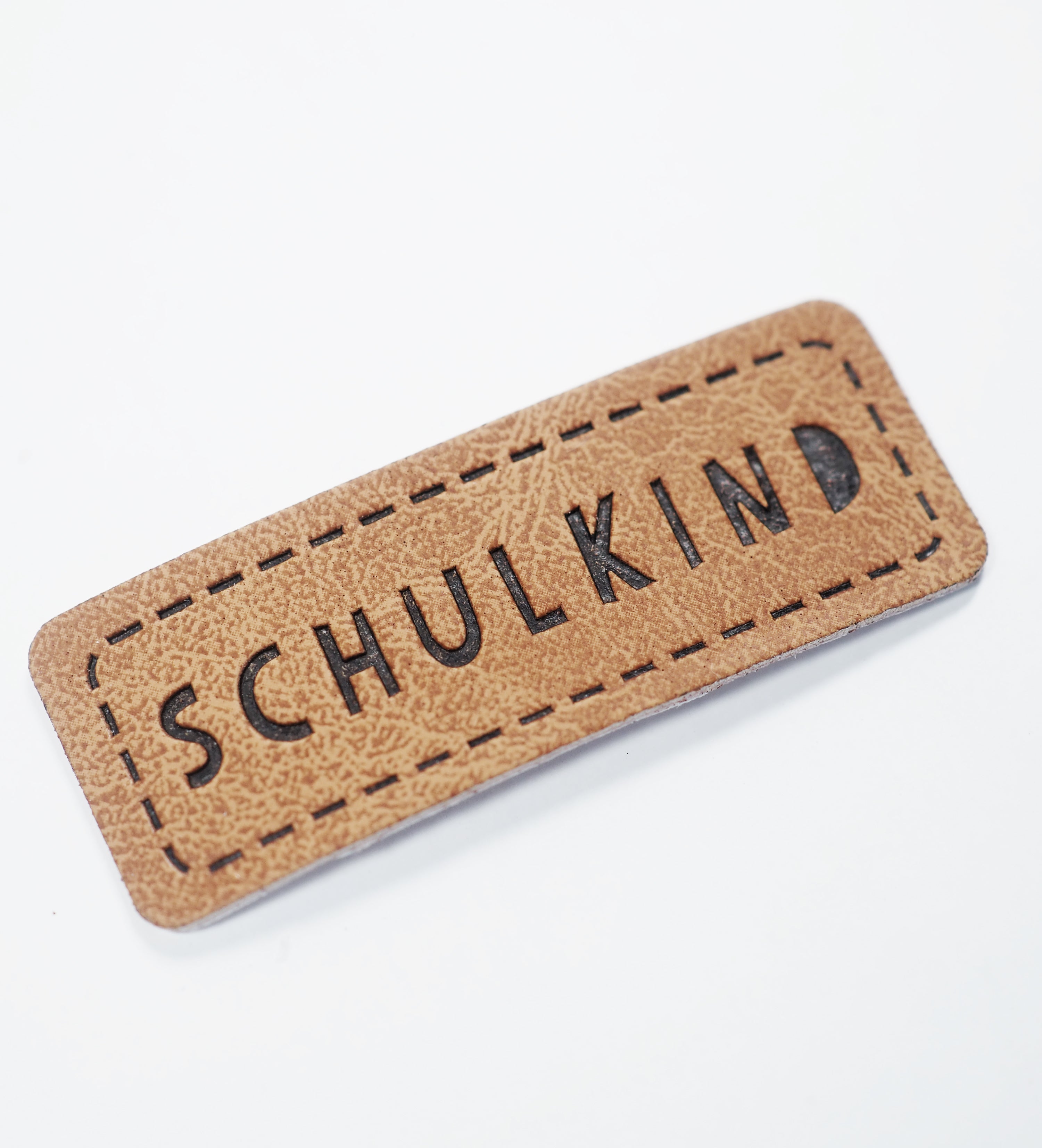 Kunstlederlabel - Schulkind *iron-on*