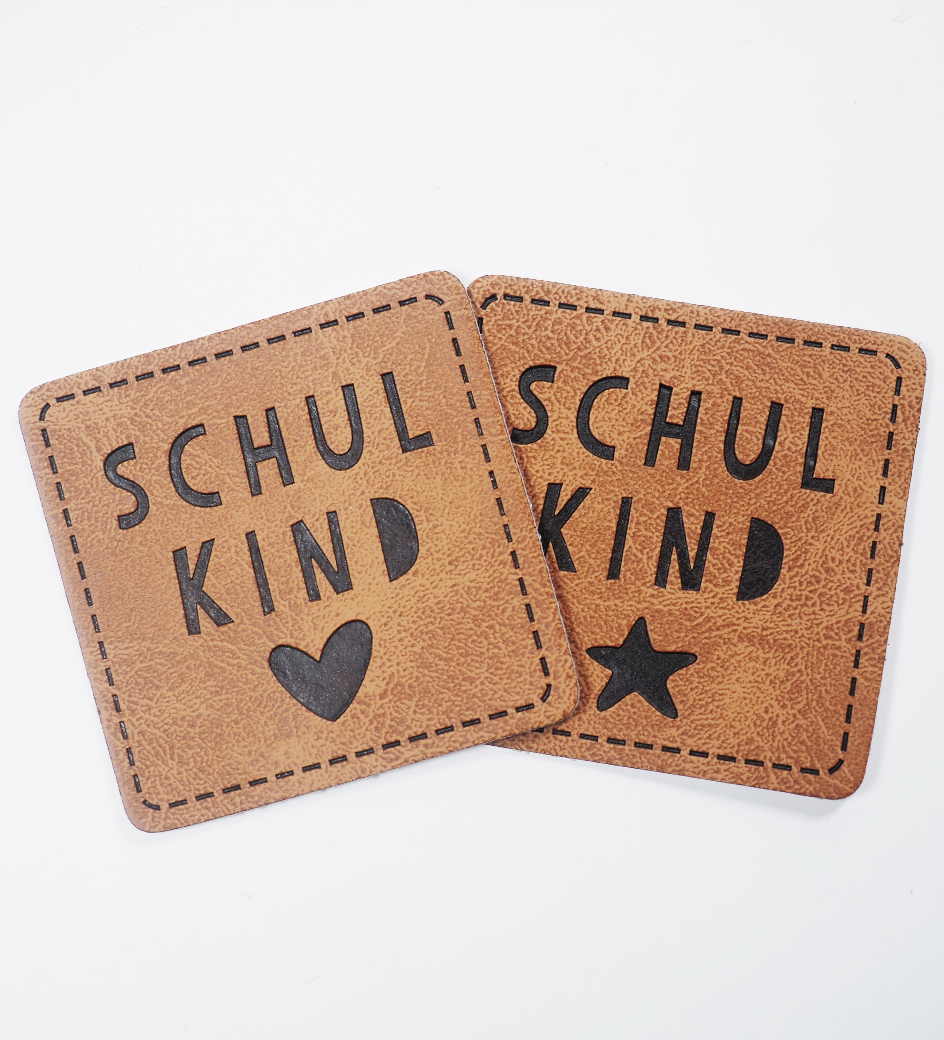 Kunstlederlabel - Schulkind ♥ *iron-on*