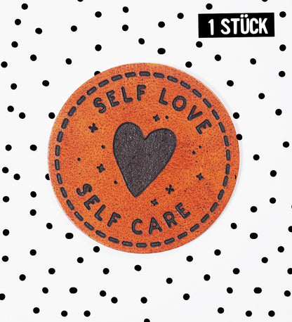 Kunstlederlabel - selflove - selfcare *iron-on*