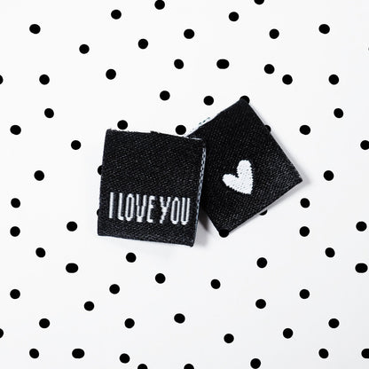 Mini-Label *I love you* - 4er Pack