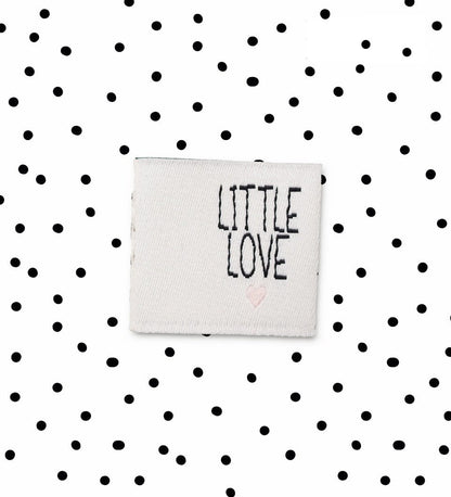 Klapp-Weblabel *little love * - 4er Pack