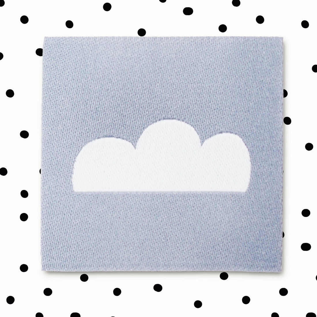 Weblabel *Wolke* blau - 4er Pack