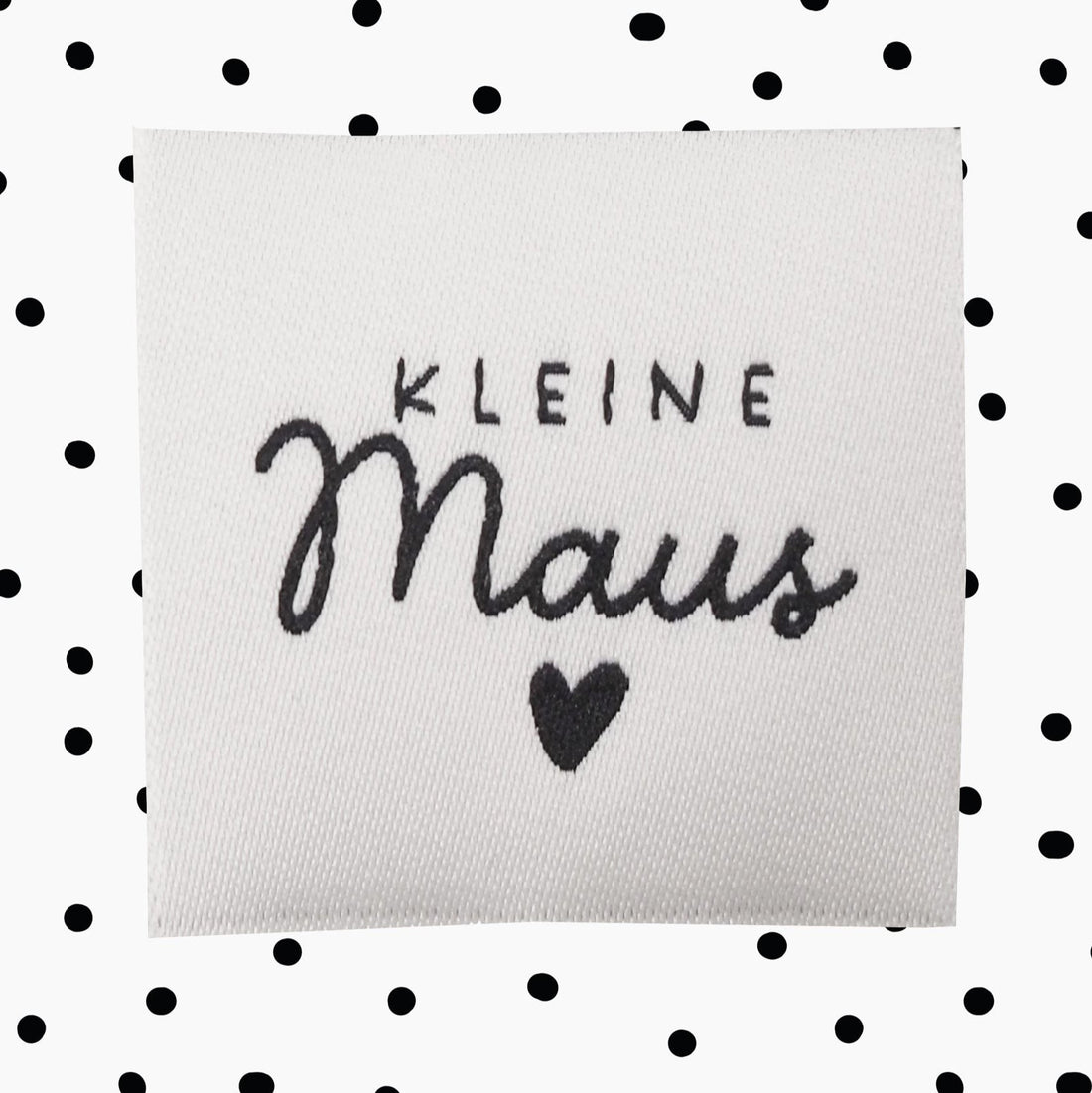 Weblabel *Kleine Maus* 3,5x3,5 cm - 4er