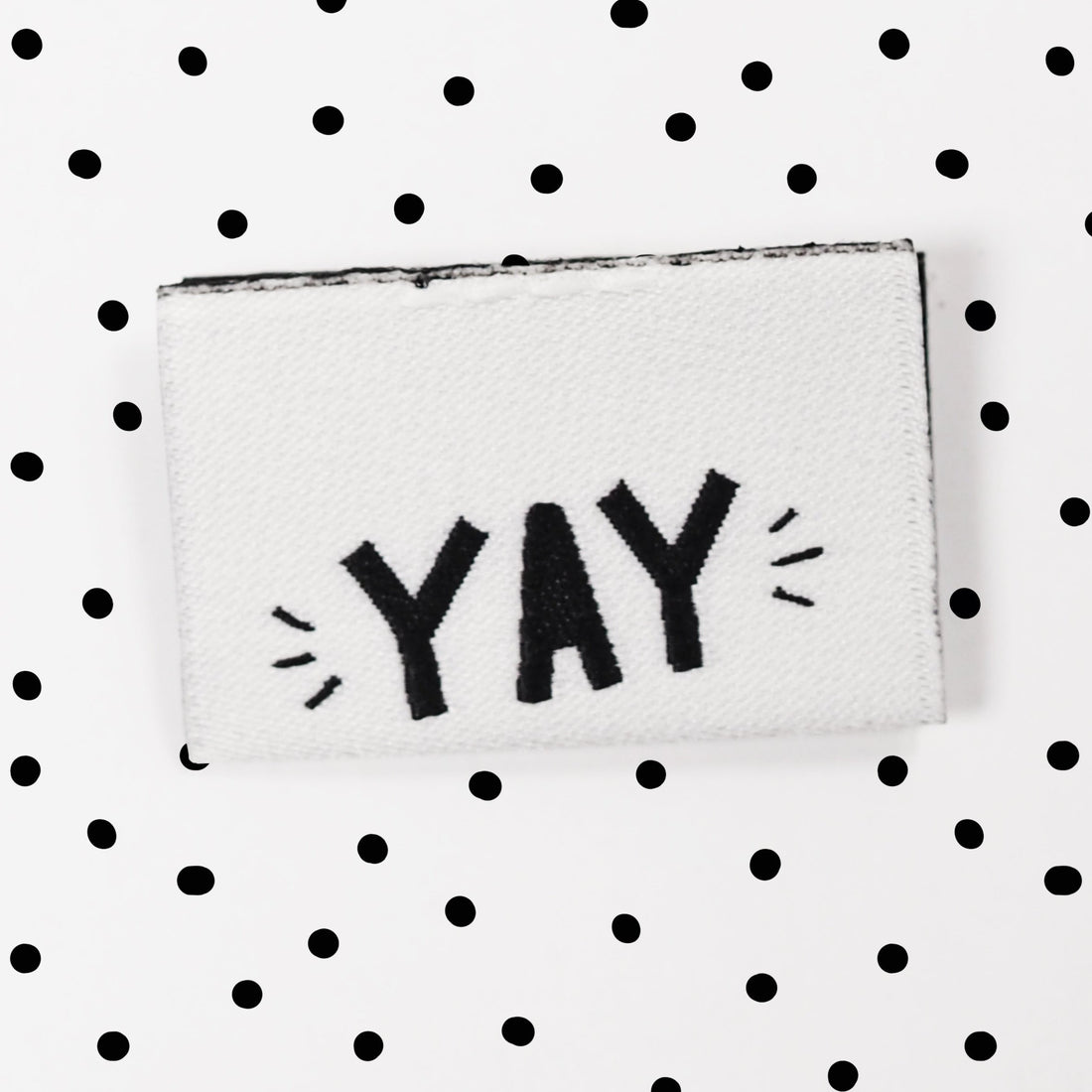 Weblabel *YAY* - 3,4 x 2,2 cm - 4er Pack