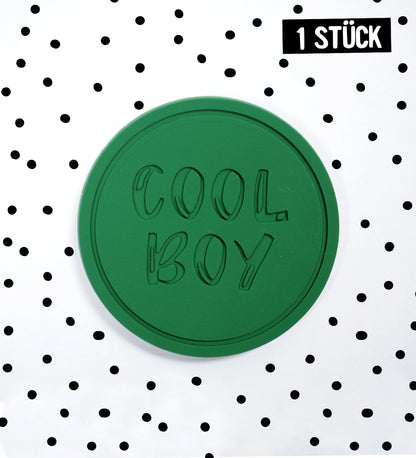 Silikon Patch - cool boy - rund