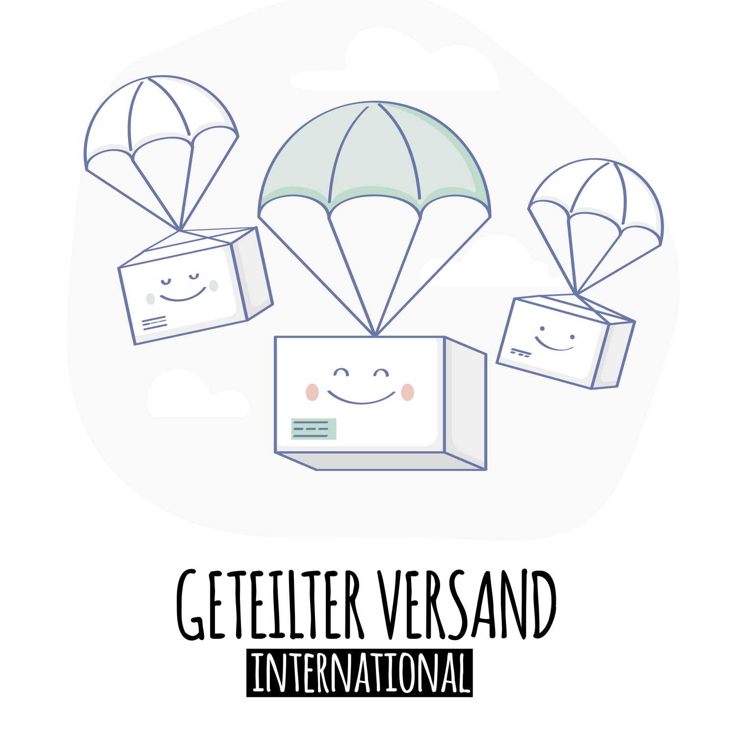 Paket International-Extra Versandkosten für einen geteilten Versand / Versandkostennachzahlung