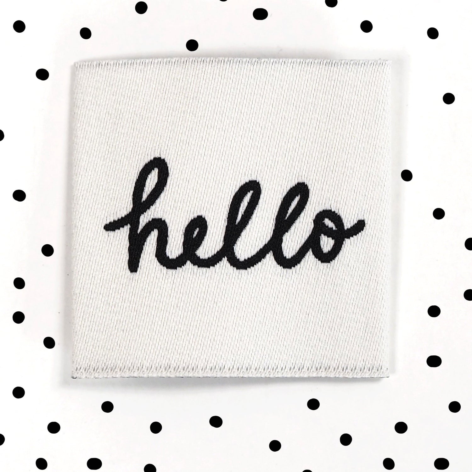 Weblabel *hello* 3,5x3,5 cm - 4er