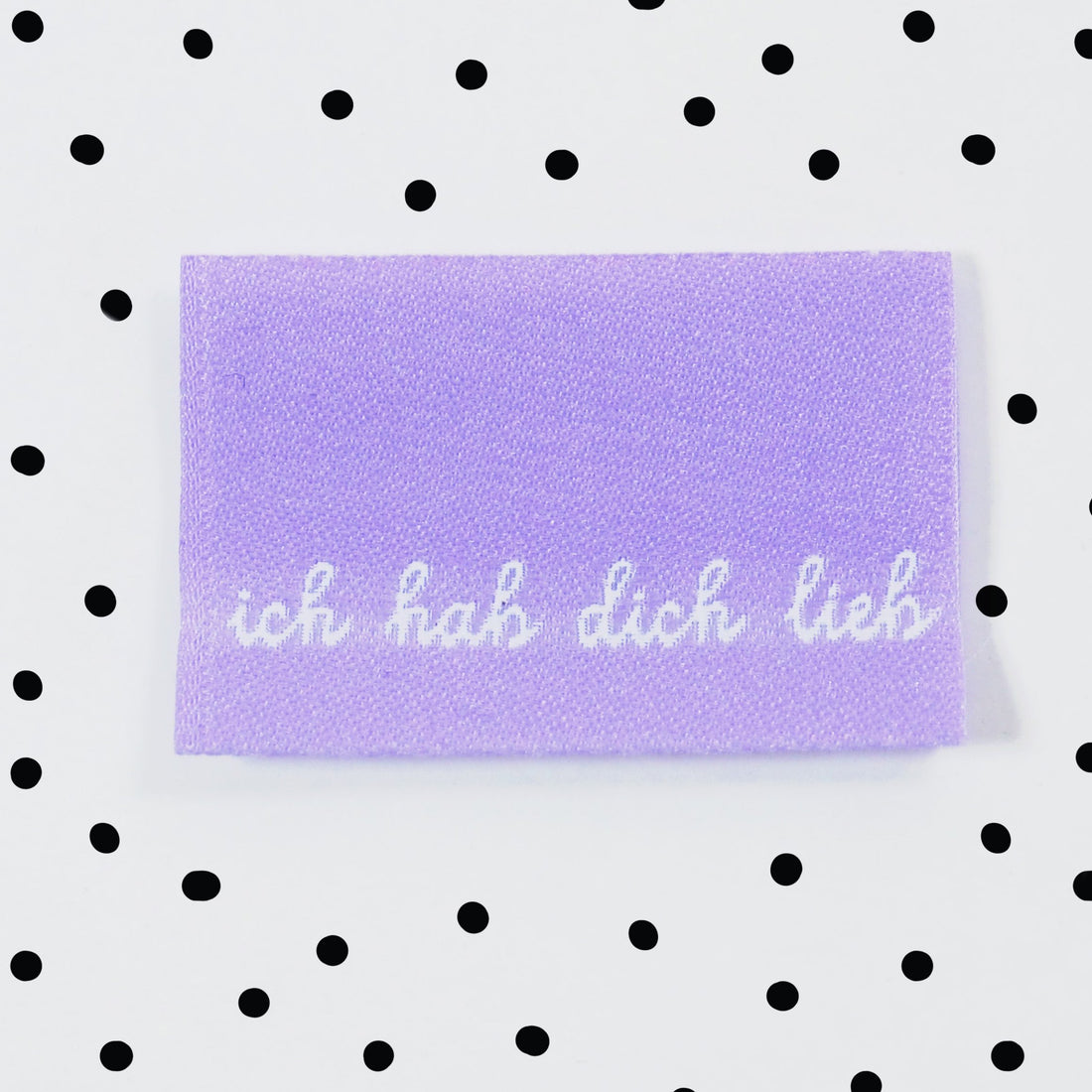 Weblabel * ich hab dich lieb * - 3,4 x 2,2 cm - 4er Pack