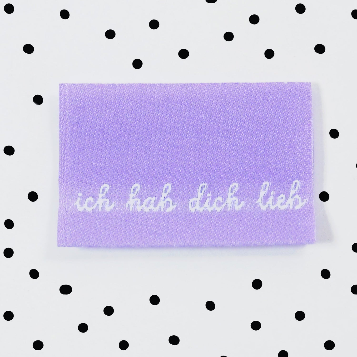 Weblabel * ich hab dich lieb * - 3,4 x 2,2 cm - 4er Pack