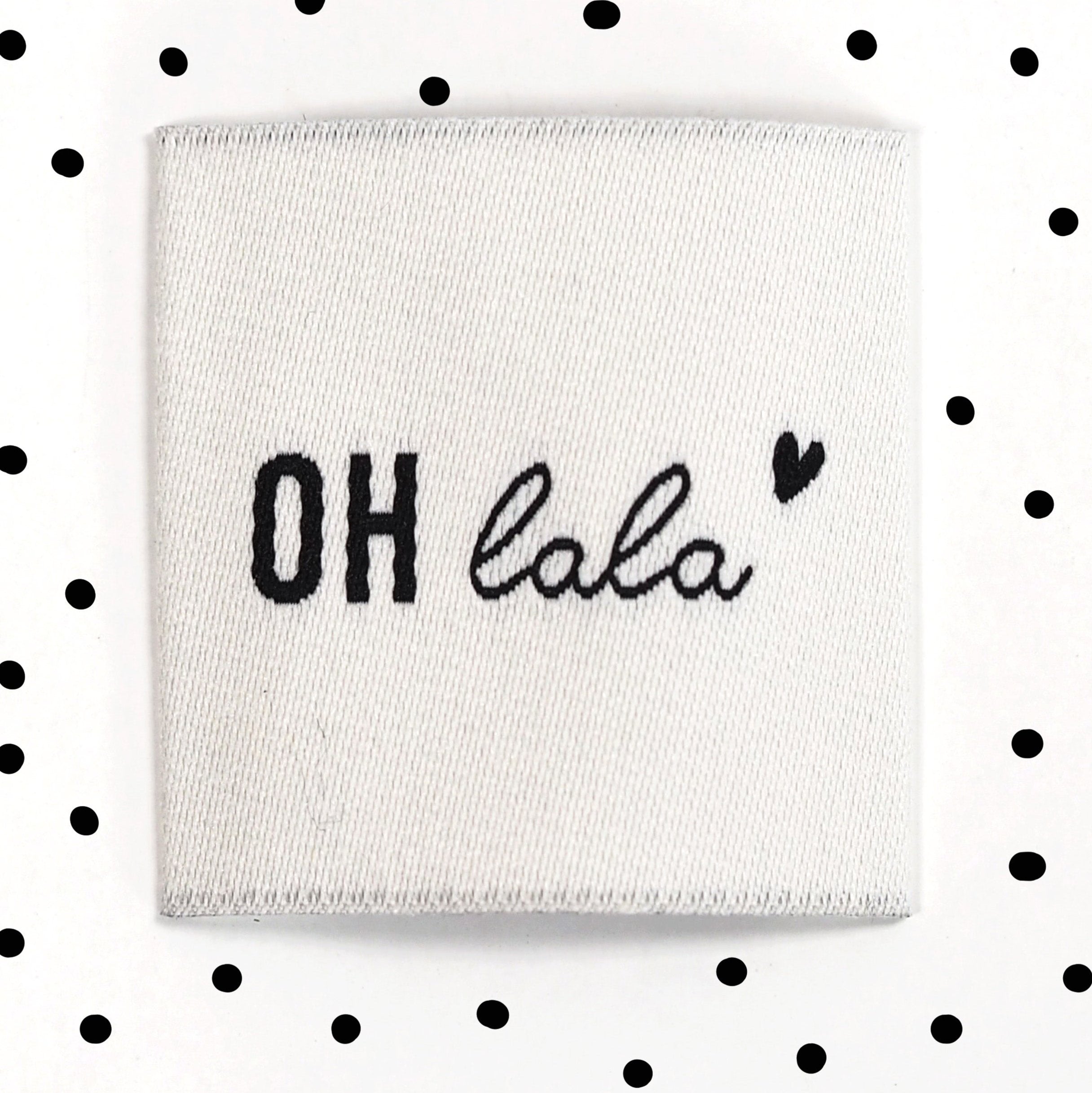 Weblabel *oh lala* 3,5x3,5 cm - 4er