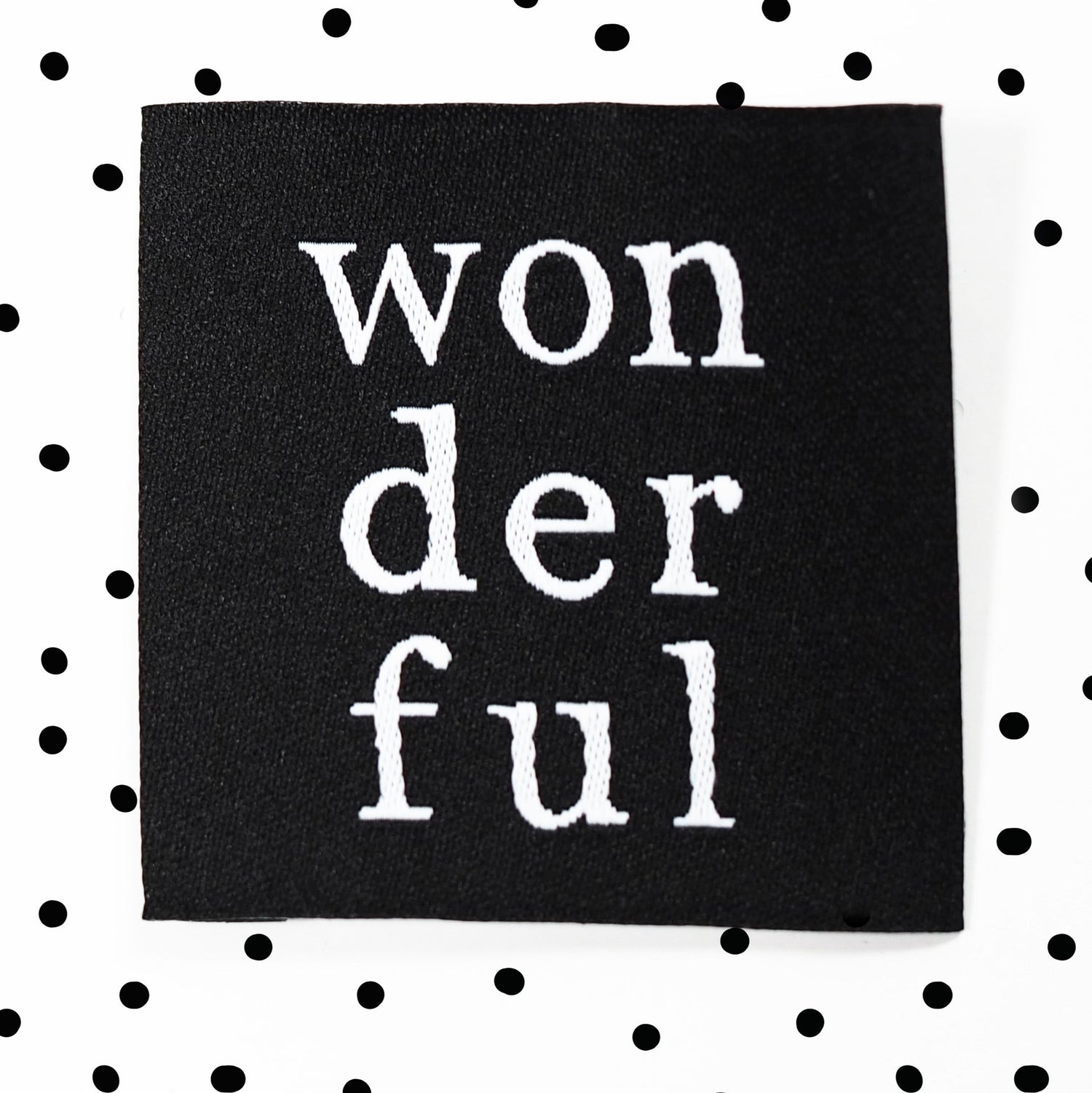 Weblabel *WONDERFUL*- 4er Pack